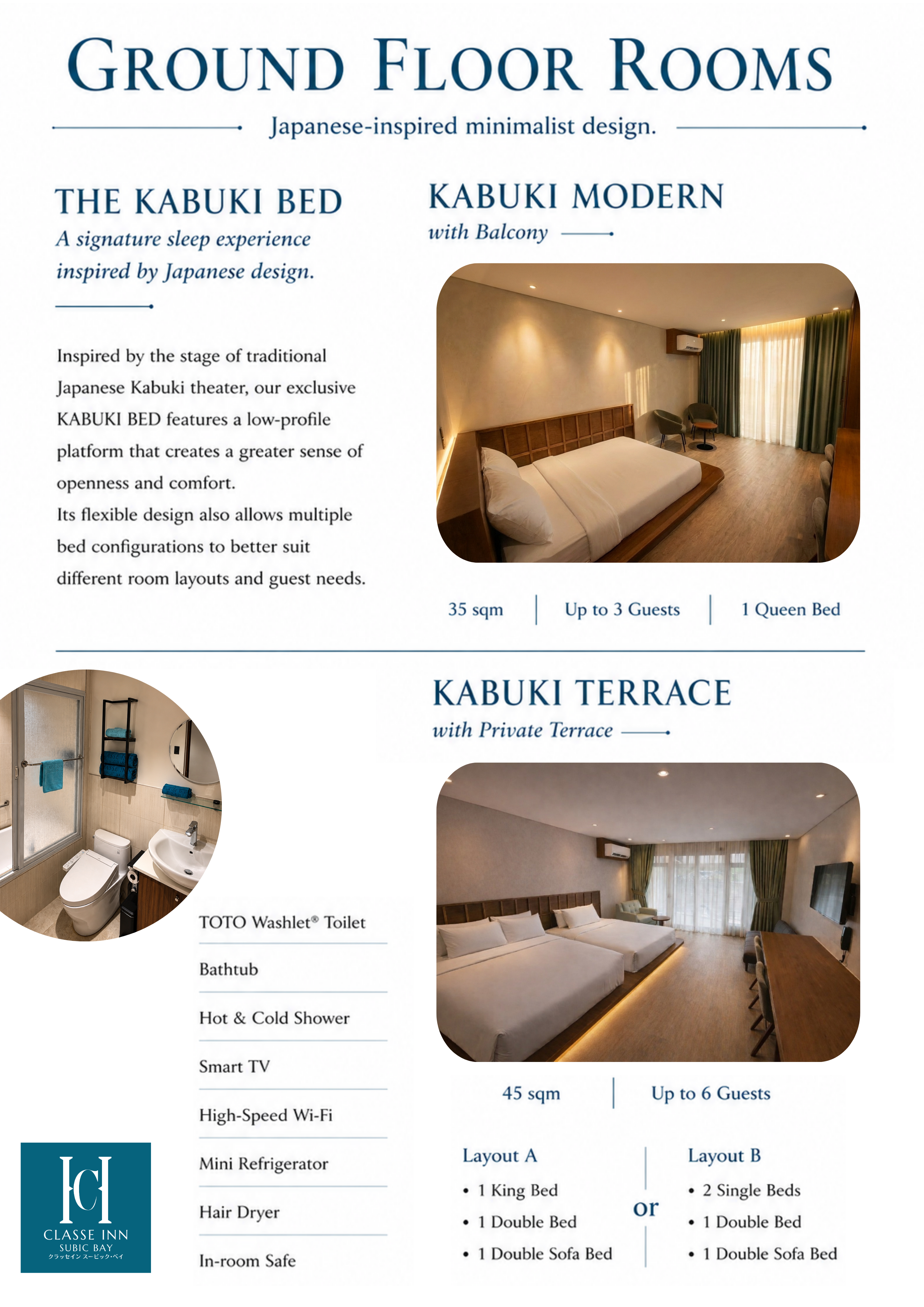 Ground Floor Rooms Guide at CLASSE INN SUBIC BAY